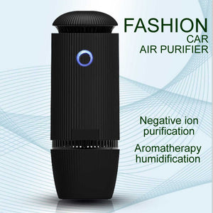 GIAHOL Aroma Humidifier Anion Car Air Purifier 2in1 HEPA Filter Negative Ion Generator Remove Formaldehyde Pm2.5 for Car Home Office