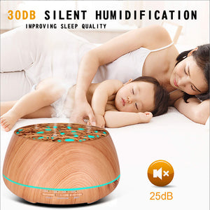 Essential Oil Music Diffuser, 400ml 5 In 1  Timer and Auto-Off Safety Switch, 7 LED Light Colors with Bluetooth Music Diffuser