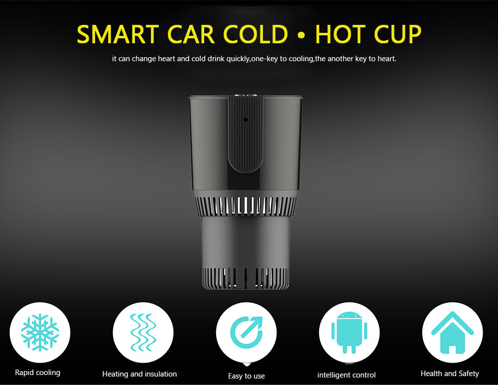 Intelligent Car Heating Cup mini Warmer Auto Cup Drink Holder Semiconductor Cooling Refrigeration Heater Warm Milk for Car Home