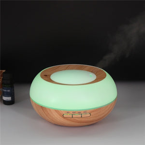 Giahol 300ml Wood Aroma Oil Diffuser 7 Color Light Cool Mist Ultrasonic Air Humidifier