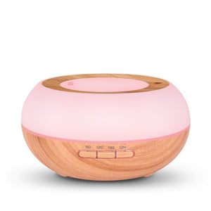 Giahol 300ml Wood Aroma Oil Diffuser 7 Color Light Cool Mist Ultrasonic Air Humidifier