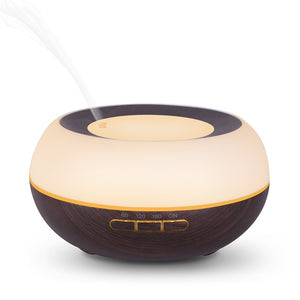 Giahol 300ml Wood Aroma Oil Diffuser 7 Color Light Cool Mist Ultrasonic Air Humidifier