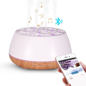 New Smart App Control Bluetooth Music Ultrasonic Aroma Diffuser Color Light Essential Oil Humidifier