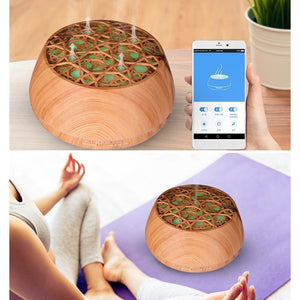 New Smart App Control Bluetooth Music Ultrasonic Aroma Diffuser Color Light Essential Oil Humidifier