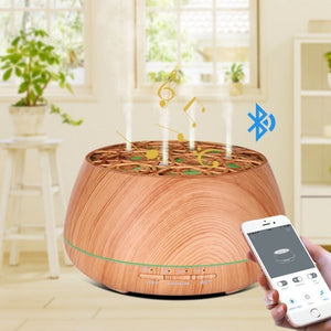 New Smart App Control Bluetooth Music Ultrasonic Aroma Diffuser Color Light Essential Oil Humidifier