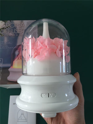 Flowers Inside Aromatherapy Oil Diffuser Pet Cover Ultrasonic Essential Oil Aroma Humidifier