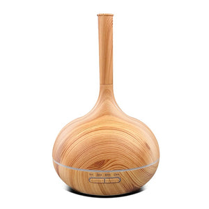 Wood Aroma Oil Diffuser 400ml Ultrasonic Color Light Humidifier Aromatherapy Oil Diffuser Machine