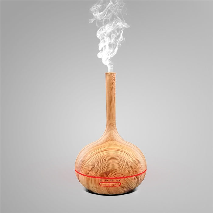 Wood Aroma Oil Diffuser 400ml Ultrasonic Color Light Humidifier Aromatherapy Oil Diffuser Machine