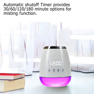 Usb Oil Diffuser Alarm Clock Touch Control Aromatherapy Humidifier Fragrant Aroma Air Purifier