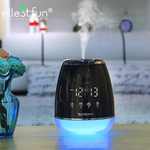 Usb Oil Diffuser Alarm Clock Touch Control Aromatherapy Humidifier Fragrant Aroma Air Purifier