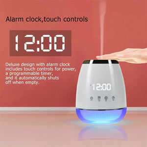 Usb Oil Diffuser Alarm Clock Touch Control Aromatherapy Humidifier Fragrant Aroma Air Purifier