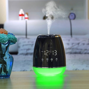 Usb Oil Diffuser Alarm Clock Touch Control Aromatherapy Humidifier Fragrant Aroma Air Purifier