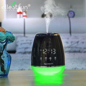 Usb Oil Diffuser Alarm Clock Touch Control Aromatherapy Humidifier Fragrant Aroma Air Purifier