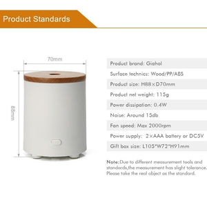 Cover Blower Aromatherapy Machine Powered By Usb Or Aaa Battery Pocket Fan Oil Diffuser(d72*h93mm)