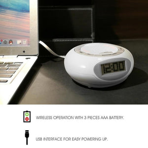 Lcd Alarm Clock Incense Diffuser Usb Or Aaa Battery Powered Desktop Essential Oil Aroma Expander