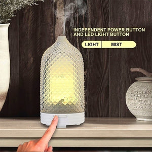 120ml Handmade Glass Ultrasonic Aroma Oil Diffuser With 7 Color Light Aromatherapy Humidifier