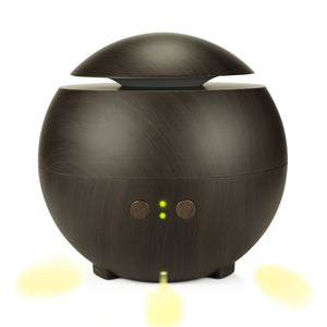 Giahol 600ml Aroma Diffuser Strong Mist Ultrasonic Oil Diffuser Wood Air Humidifier