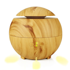 Giahol 600ml Aroma Diffuser Strong Mist Ultrasonic Oil Diffuser Wood Air Humidifier