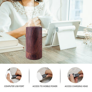 70ml Usb Oil Diffuser Portable Aroma Air Humidifier For Car Office Home