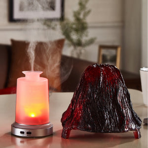 Giahol Volcano Shape 100ml Aroma Oil Diffuser With Resin Cover Color Light Essential Oil Humidifier