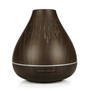 Wood Grain Aromatherapy Oil Diffuser 300ml Color Light Essential Oil Humidifier For Small Room