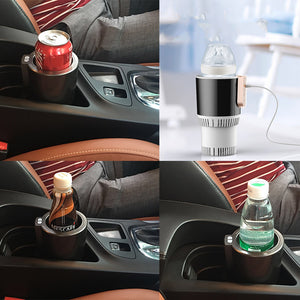 Intelligent Car Heating Cup mini Warmer Auto Cup Drink Holder Semiconductor Cooling Refrigeration Heater Warm Milk for Car Home